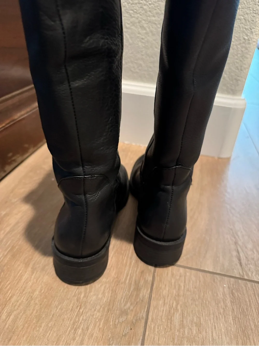 Enzo Angiolini Black Over-the-Knee Leather Boots